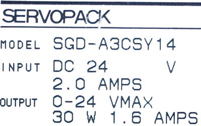 Yaskawa SGD-A3CS-Y14 label image