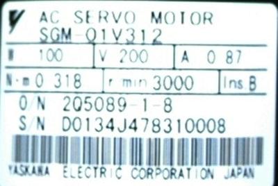 Yaskawa SGM-01V312 label image