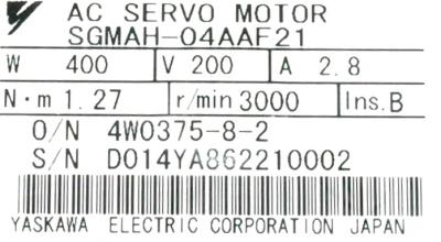 New Refurbished Exchange Repair  Yaskawa Motors-AC Servo SGMAH-04AAF21 Precision Zone
