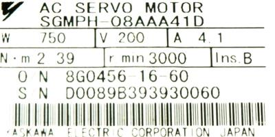 New Refurbished Exchange Repair  Yaskawa Motors-AC Servo SGMPH-08AAA41D Precision Zone