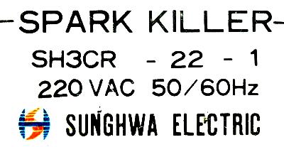 Sunghwa Electric SH3CR-22-1 label image