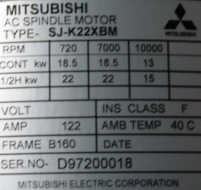 Mitsubishi SJ-K22XBM label image