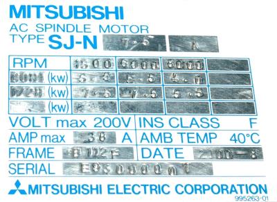Mitsubishi SJ-N7.5A label image