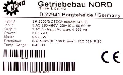 Nord SK2200-3CTDC label image