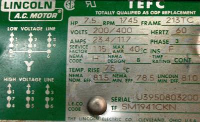 New Refurbished Exchange Repair  Lincoln Motor Motors-General Purpose SM1941CKN Precision Zone