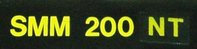 Weir SMM200NT label image