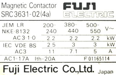 Fuji SRCA3631-02-4A label image