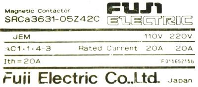Fuji SRCA3631-05Z42C label image