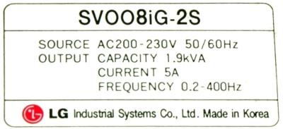 LSIS (LG) SV008IG-2S label image