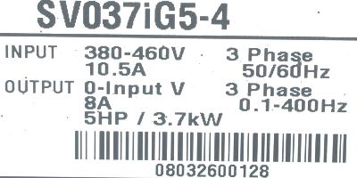 LSIS (LG) SV037IG5-4 label image