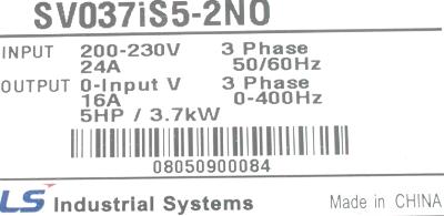 LSIS (LG) SV037IS5-2NO label image