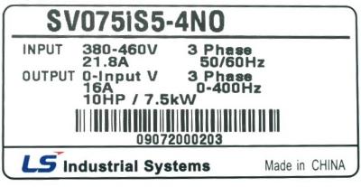 LSIS (LG) SV075IS5-4NO label image