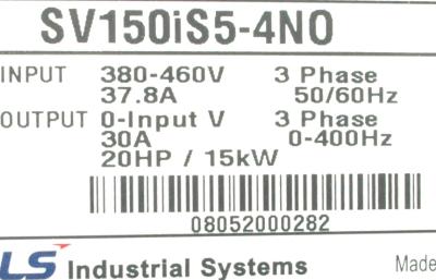 LSIS (LG) SV150IS5-4NO label image