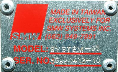 SMW Systems Inc SYSTEM-55 label image