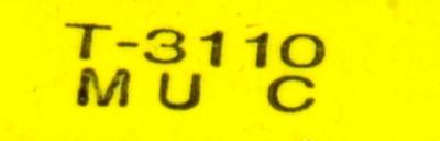 Yaskawa T-3110 label image