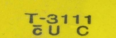 Yaskawa T-3111 label image