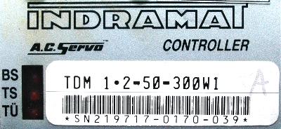 INDRAMAT TDM1.2-050-300-W1-115 label image