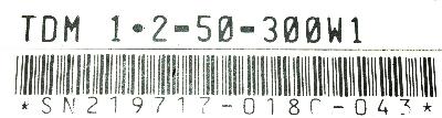 INDRAMAT TDM1.2-50-300-W1 label image