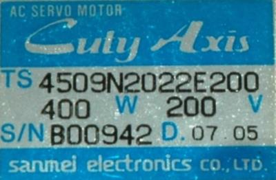 New Refurbished Exchange Repair  SANMEI Motors-AC Servo TS4509N2022E200 Precision Zone