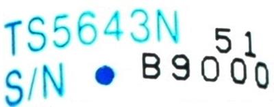 Tamagawa Seiki TS5643N label image