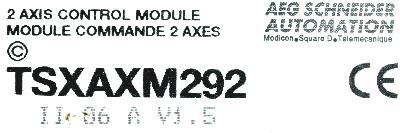 MODICON TSXAXM292 label image