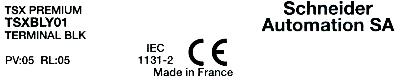 Schneider Electric TSXBLY01 label image
