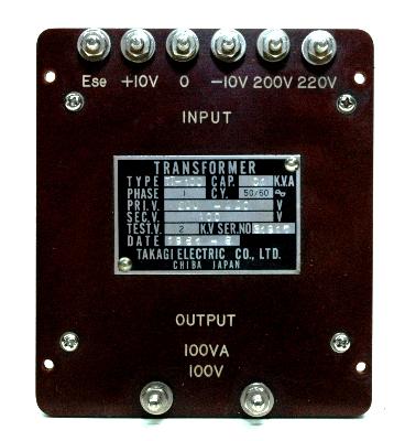 Takagi Electric Co. TT-100 back image