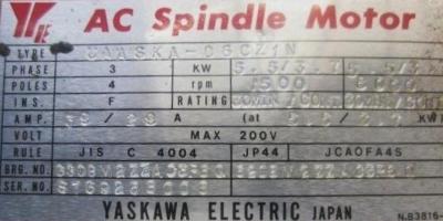 Yaskawa UAASKA-06CZ1N label image