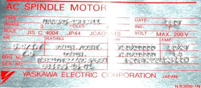 Yaskawa UAASKD-19EES11 label image