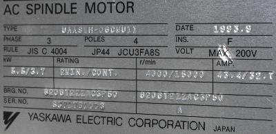 Yaskawa UAASWH-06CMU11 label image