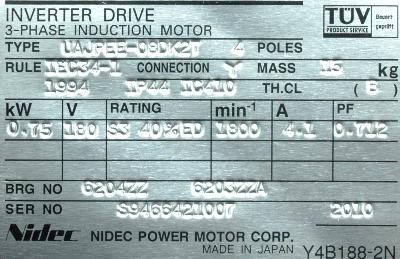 Yaskawa UAJPEE-08DK2T label image