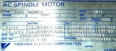 Yaskawa UAWB-30BMU32 label image