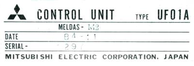 Mitsubishi UF01A label image