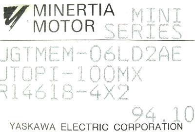 Yaskawa UGTMEM-06LD2AE label image