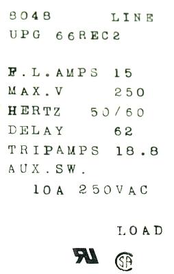 SANKEN ELECTRIC UPG66REC2 label image