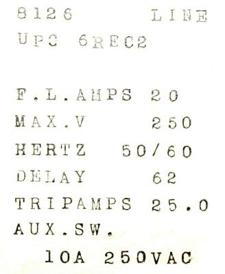 SANKEN ELECTRIC UPG6REC2 label image