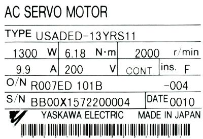 Yaskawa USADED-13YRS11 label image