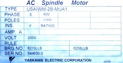 Yaskawa USAIWM-2B-MUA1 label image
