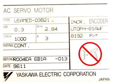 Yaskawa USAMED-03B21 label image