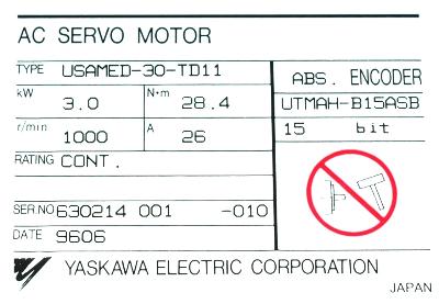 Yaskawa USAMED-30-TD11 label image
