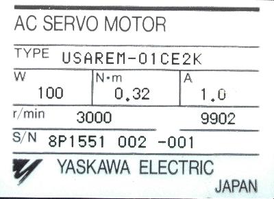 Yaskawa USAREM-01CE2K label image