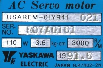 Yaskawa USAREM-01YR41 label image