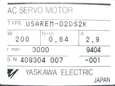 Yaskawa USAREM-02DS2K label image