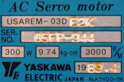 Yaskawa USAREM-03DE2K label image