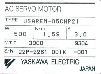 Yaskawa USAREM-05CHP21 label image
