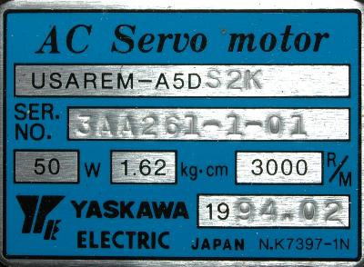 Yaskawa USAREM-A5DS2K label image