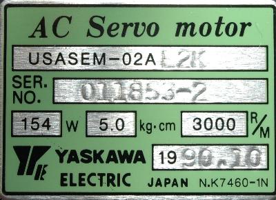 Yaskawa USASEM-02AE2K label image