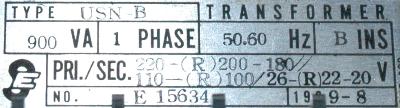 Yaskawa USN-B900VA label image