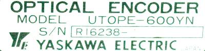 Yaskawa UTOPE-600YN label image