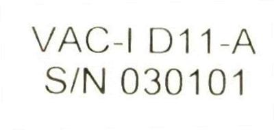 Okuma VAC-I D11-A label image